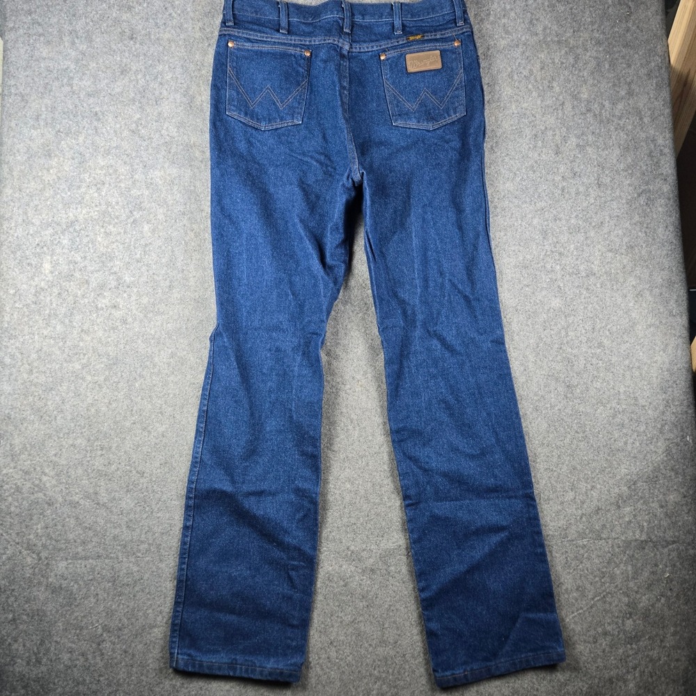 Wrangler Jeans Mens 36x36 Blue Cowboy Cut 936PWD Slim Fit Rigid Denim Workwear